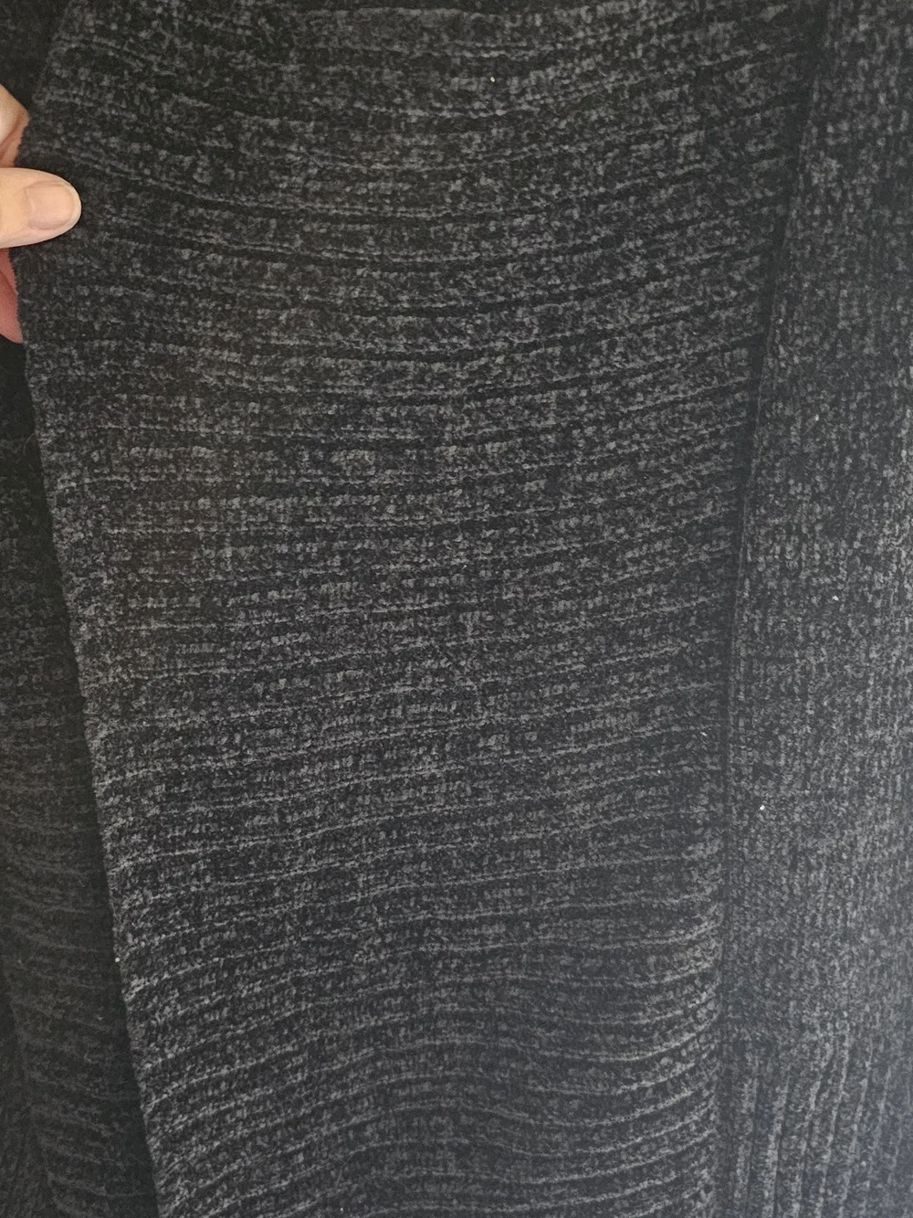 Black Open-Front Knit Cardigan Sweater - Women